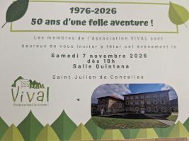 Soirée des 50 ans de Vival